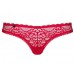Кружевные красные трусики-стринги Rougebelle L/XL