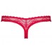 Кружевные красные трусики-стринги Rougebelle L/XL