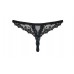 Черные трусики-стринги с доступом Letica L/XL 