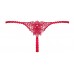 Красные трусики-стринги Hetea с аппликацией на попе S/M