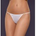 Белые трусики-стринги Luiza с аппликацией на попе L/XL