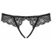 Пикантные кружевные трусики с открытым доступом Contica L/XL