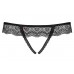 Черные кружевные трусики с доступом L/XL