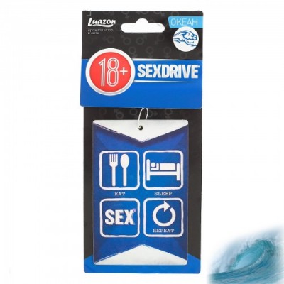 Ароматизатор в авто бумажный Sexdrive На повторе с ароматом океана Ароматизатор в авто бумажный Sexdrive На повторе с ароматом океана