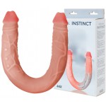 Двойной фаллоимитатор с хребтом Sensual Instinct 48 см