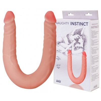 Двусторонний фаллоимитатор Naughty Instinct 44 см