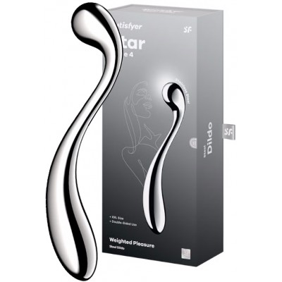 Двусторонний стальной стимулятор Satisfyer Star Force 4