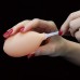 Фаллос с мошонкой Soft Ejaculation Cock с имитацией семяизвержения 20 см
