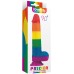 Радужный фаллоимитатор Prider Dildo 23 см