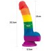 Радужный фаллоимитатор Prider Dildo 21 см