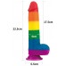 Радужный фаллоимитатор Prider Dildo 23 см
