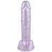 Перламутровый фаллос с мошонкой Keshi Pearl фиолетовый 19 см