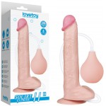 Реалистичный фаллос с имитацией семяизвержения Lovetoy Squirt Extreme 28 см