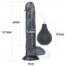 Черный фаллос с имитацией семяизвержения Lovetoy Squirt Extreme 28 см