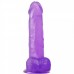 Фаллос на присоске Jelly Studs Crystal Dildo Large фиолетовый 20 см