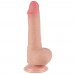 Реалистичный фаллоимитатор с эффектом двойной кожи Lovetoy Sliding-Skin Dual Layer Dong 19 см