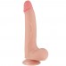 Реалистичный фаллоимитатор с эффектом двойной кожи Lovetoy Sliding-Skin Dual Layer Dong 20 см