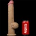 Рельефный фаллос с высоко посаженной мошонкой Lovetoy Silicone Cock 33 см