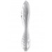 Двусторонний фаллос из стекла Satisfyer Dazzling Crystal 1 прозрачный 18 см
