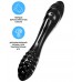 Двусторонний фаллос из стекла Satisfyer Dazzling Crystal 1 черный 18 см