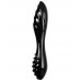 Двусторонний фаллос из стекла Satisfyer Dazzling Crystal 1 черный 18 см