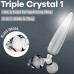 Стеклянный стимулятор 3 в 1 Satisfyer Triple Crystal 1 прозрачный 21 см