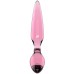 Стеклянный стимулятор 3 в 1 Satisfyer Triple Crystal 2 розовый 22 см