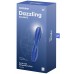 Двусторонний фаллос из стекла Satisfyer Dazzling Crystal 2 синий 20 см