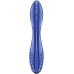 Двусторонний фаллос из стекла Satisfyer Dazzling Crystal 2 синий 20 см