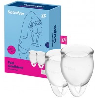 Набор менструальных чаш Satisfyer Feel Confident, прозрачный