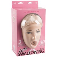 Надувная секс-кукла Tessa с анатомическим лицом и вибрацией Cum Swallowing Doll