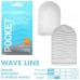 Карманный мастурбатор Tenga Pocket - Wave Line