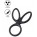 Тройное кольцо на пенис и мошонку A-Toys Kraken 