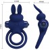 Эрекционное виброкольцо Pretty Love Vibrant Penis Ring III с петлей на мошонку синее Эрекционное виброкольцо Pretty Love Vibrant Penis Ring III с петлей на мошонку синее