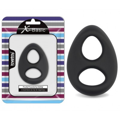 Двойное эрекционное кольцо Ultra Soft Platinum-Cure Silicone Cockring