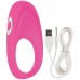 Розовое эрекционное виброкольцо Embrace Pleasure Rings