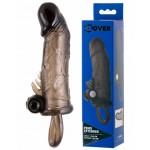 Насадка с загнутой головкой и клиторальным вибростимулятором ToyFa XLover 14,5 см