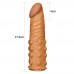 Удлиняющая насадка на пенис X-Tender Penis Sleeve мулат + 5 см