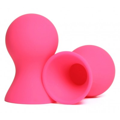 Вакуумные помпы для сосков из силикона розовые Вакуумные помпы для сосков из силикона розовые