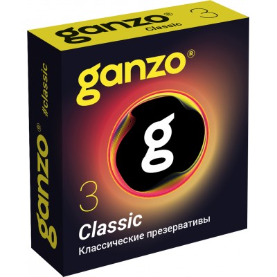 Презервативы Ganzo №3 Classic классические с обильной смазкой Презервативы Ganzo №3 Classic классические с обильной смазкой