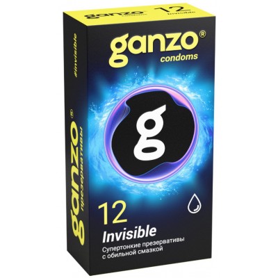 Презервативы Ganzo №12 Invisible супертонкие с обильной смазкой Презервативы Ganzo №12 Invisible супертонкие с обильной смазкой