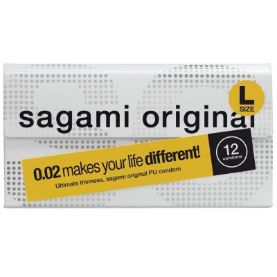 Полиуретановые презервативы Sagami Original 0,02 L-size 12 шт (срок годности 12.2026) Полиуретановые презервативы Sagami Original 0,02 L-size 12 шт (срок годности 12.2026)