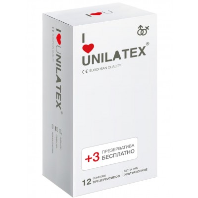 Ультратонкие презервативы Unilatex Ultrathin 15 шт Ультратонкие презервативы Unilatex Ultrathin 15 шт