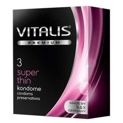Презервативы Vitalis Premium №3 Super Thin - супер тонкие Презервативы Vitalis Premium №3 Super Thin - супер тонкие