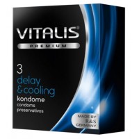 Презервативы Vitalis Premium №3 Delay & cooling с охлаждающим эффектом