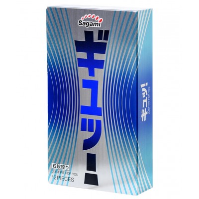 Презервативы c волнообразной текстурой Sagami 6 Fit V 12 шт Презервативы c волнообразной текстурой Sagami 6 Fit V 12 шт