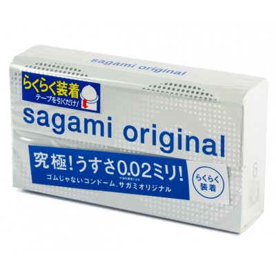 Полиуретановые презервативы Sagami Original 0,02 Quick 6 шт Полиуретановые презервативы Sagami Original 0,02 Quick 6 шт