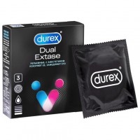 Презервативы Durex №3 Dual Extase рельефные с анестетиком
