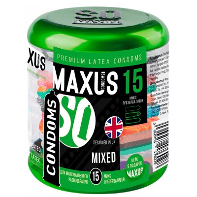 Презервативы Maxus №15 Mixed микс в металлическом кейсе Презервативы Maxus №15 Mixed микс в металлическом кейсе
