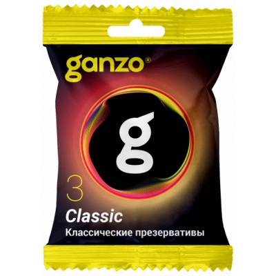 Презервативы Ganzo Classic классические с обильной смазкой 3 шт Презервативы Ganzo Classic классические с обильной смазкой 3 шт